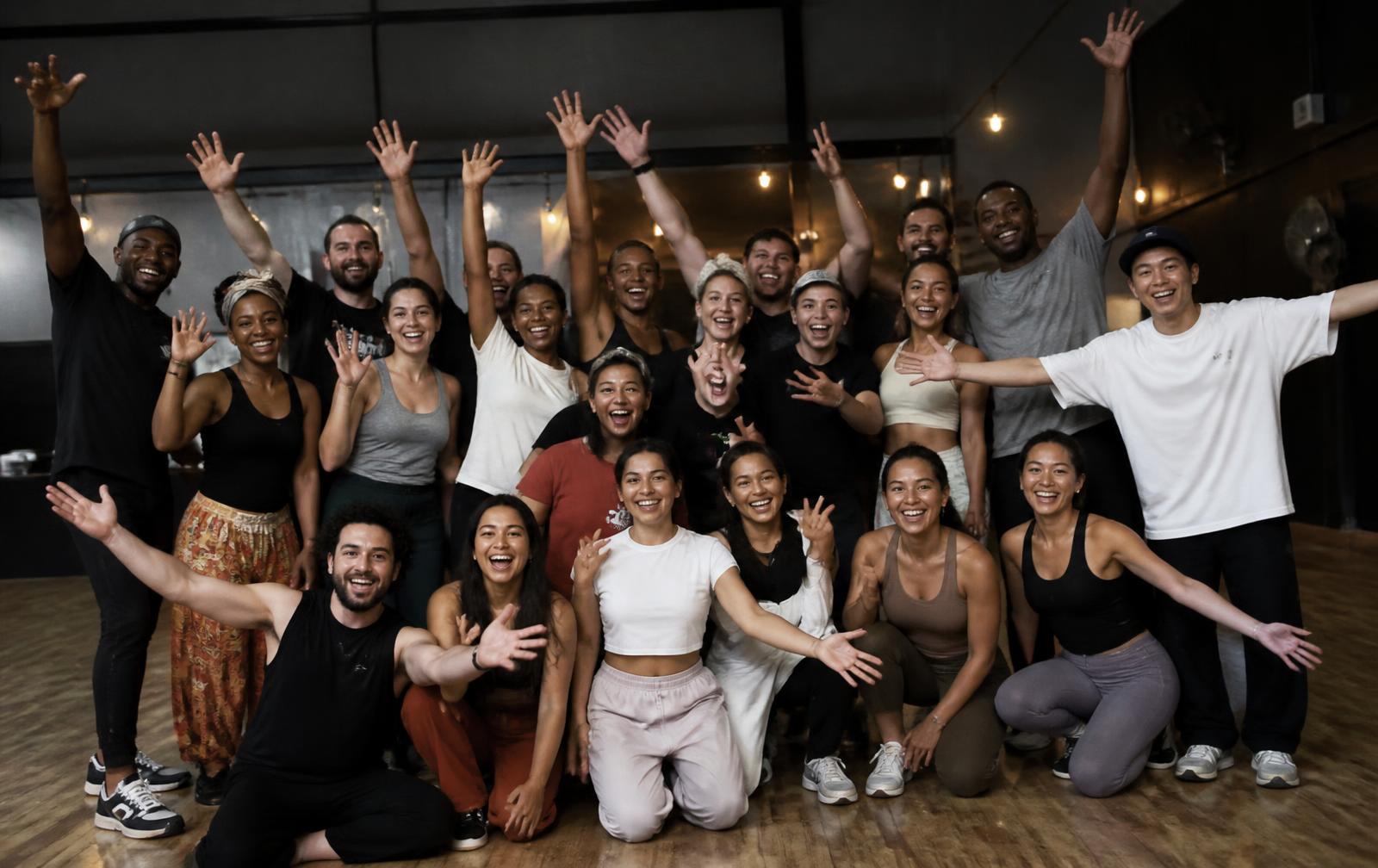 Grupo de alumnos de Mucho Baile en Madrid